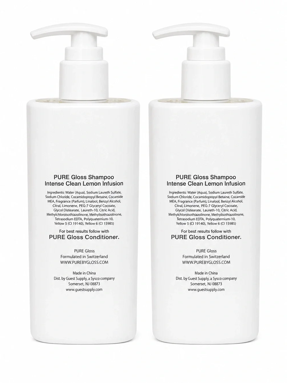 ✨ PURE by Gloss Shampoo 9.6 oz • Set of 2 • Luxury Hotel Collection